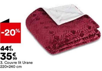 BUT Couvre lit Urane 220x240 cm offre