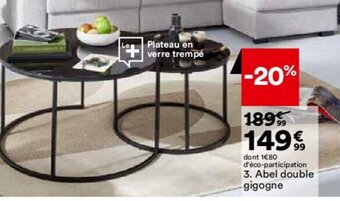 BUT Abel double gigogne offre