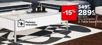 BUT Table basse Miley offre
