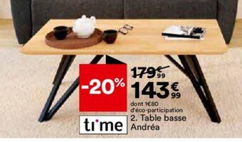 BUT Table basse time Andréa offre
