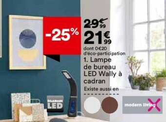 Lampe de bureau LED Wally à cadran