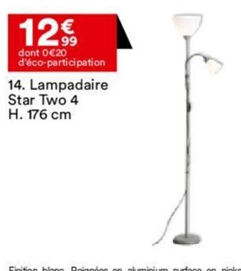 BUT Lampadaire Star Two 4 H. 176 cm offre