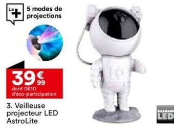 BUT Veilleuse projecteur LED AstroLite offre