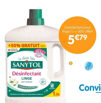 b&m Desinfectant pour linge 1 L + 50% offert offre