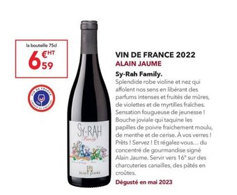 VIN DE FRANCE 2022 ALAIN JAUME