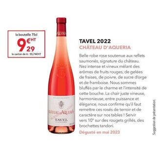 TAVEL 2022 CHĂTEAU D'AQUERIA