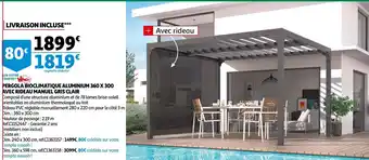 Pergola Bioclimatique Aluminium 360 x 300