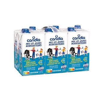 Auchan Lait candia jeunes agriculteurs offre