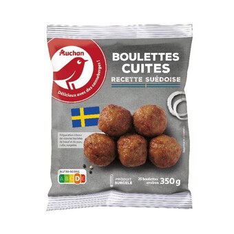 Auchan Boulettes de viande a la suédoise surgelées auchan offre