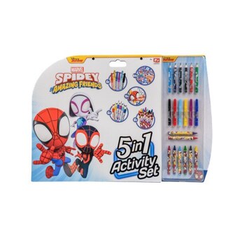 Auchan Set de coloriage 5 en 1 spidey offre