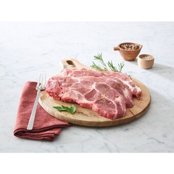 Auchan Porc : côte échine avec os offre
