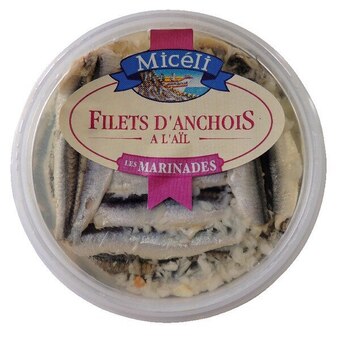 Auchan Filets d'anchois marinés à l'ail micéli offre