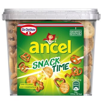 Auchan Biscuit salé mix bretzels et crackers snack time ancel offre