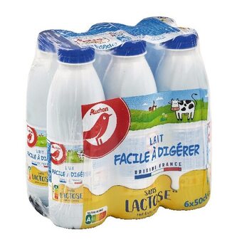 Auchan Lait facile à digérer sans lactose auchan offre