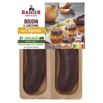 Auchan Boudins noirs aux oignons à l'ancienne bahier offre