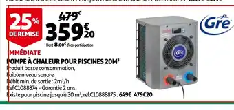 Pompe à chaleur pour Piscines 20M