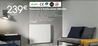 Brico Pro Radiateur à inertie sèche SIBAYAK offre