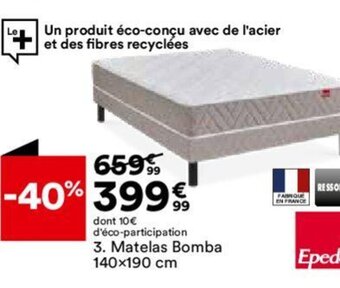BUT 3. Matelas Bomba 140x190 cm offre