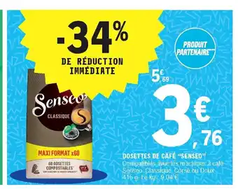 E.Leclerc Dosettes de café Senseo offre