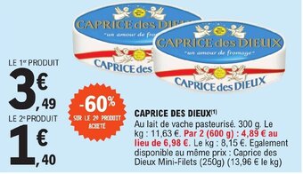 E.Leclerc CAPRICE DES DIEUX(¹) offre