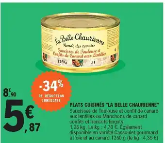 E.Leclerc Plats cuisines La belle chaurienne offre