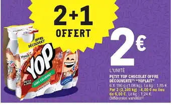 E.Leclerc Petit yop Chocolat Offre offre