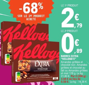 E.Leclerc BARRES EXTRA "KELLOGG'S" offre