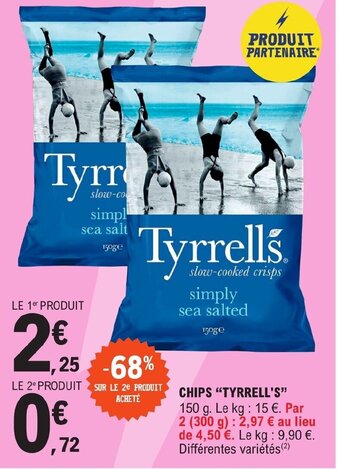 E.Leclerc CHIPS "TYRRELL'S" offre