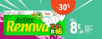 E.Leclerc ESSUIE TOUT "ACTIVE ABSORPTION RENOVA" offre
