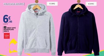 E.Leclerc SWEAT ZIPPÉ MICROPOLAIRE ADULTE offre