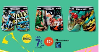 E.Leclerc LOT DE 3 BOXERS offre