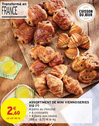 Intermarché ASSORTIMENT DE MINI VIENNOISERIES X12 offre