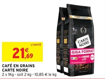 Intermarché CAFÉ EN GRAINS CARTE NOIRE offre