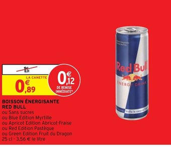 Intermarché BOISSON ÉNERGISANTE RED BULL offre