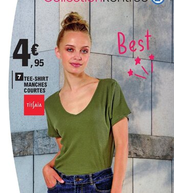 E.Leclerc 7 TEE-SHIRT MANCHES COURTES offre