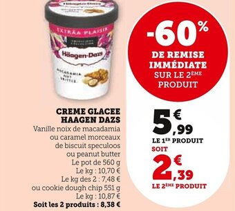 Super U CREME GLACEE HAAGEN DAZS offre