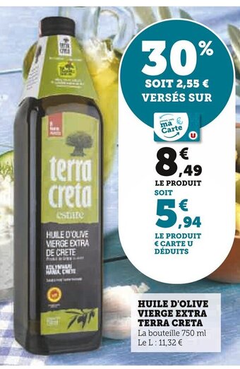 Super U HUILE D'OLIVE VIERGE EXTRA offre