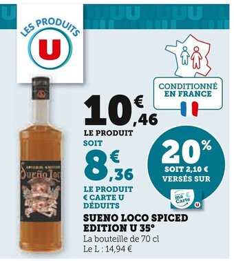 Super U SUENO LOCO SPICED EDITION U 35° offre