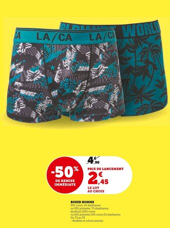 Super U BOXER HOMME offre