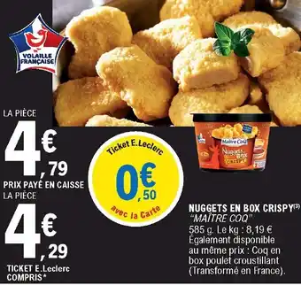 E.Leclerc Nuggets en box crispy offre