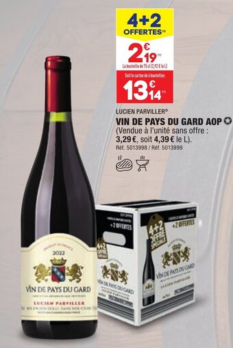 ALDI LUCIEN PARVILLER® VIN DE PAYS DU GARD AOP offre
