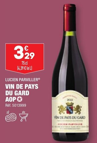 ALDI LUCIEN PARVILLER VIN DE PAYS DU GARD AOP offre