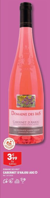 ALDI DOMAINE DES IRIS® CABERNET D'ANJOU AOC offre