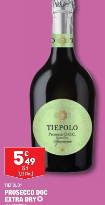 ALDI TIEPOLO PROSECCO DOC EXTRA DRY offre