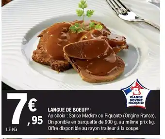 E.Leclerc Langue de boeuf offre