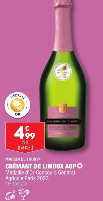 ALDI CRÉMANT DE LIMOUX AOP offre