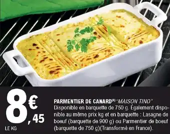 E.Leclerc Parmientier De Canard offre