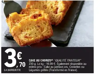 Cake au Chorizo