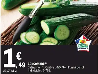 E.Leclerc Concombre offre