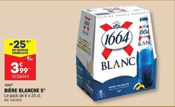 ALDI BIÈRE BLANCHE 5⁰ offre